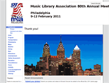 Tablet Screenshot of mla2011.musiclibraryassoc.org