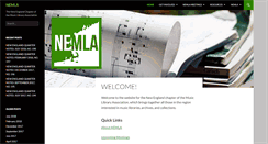 Desktop Screenshot of nemla.musiclibraryassoc.org