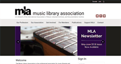 Desktop Screenshot of musiclibraryassoc.org